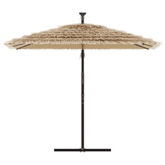 Parasol met stalen paal 246x246x230 cm bruin 3