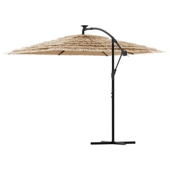 Parasol met stalen paal 269x269x235 cm bruin 5