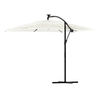 Parasol met stalen paal 269x269x235 cm wit 5