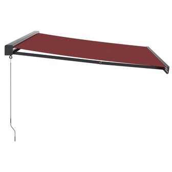 Luifel handmatig uittrekbaar 450x300 cm bordeauxrood 4