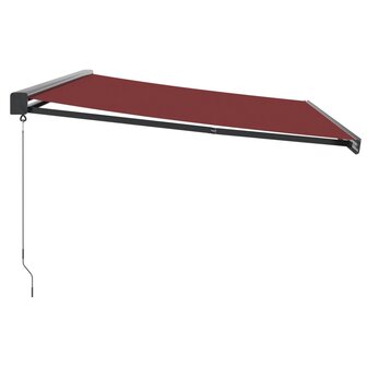 Luifel handmatig uittrekbaar 500x300 cm bordeauxrood 4