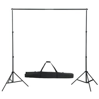 Fotostudioset met softboxlampen, achtergrond en reflector 4