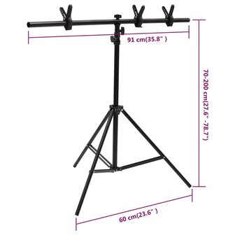 Fotostudioset met lichtset, achtergrondscherm en reflector 8