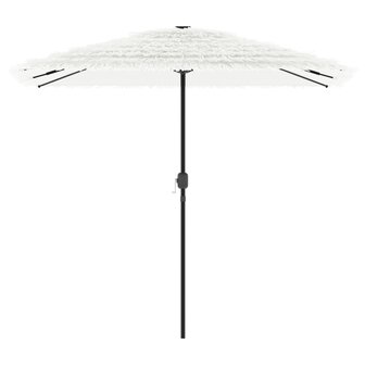 Parasol met stalen paal 248x248x248 cm wit 3