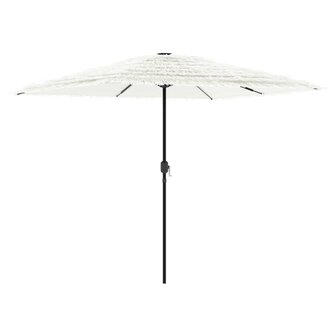 Parasol met stalen paal 248x248x248 cm wit 5