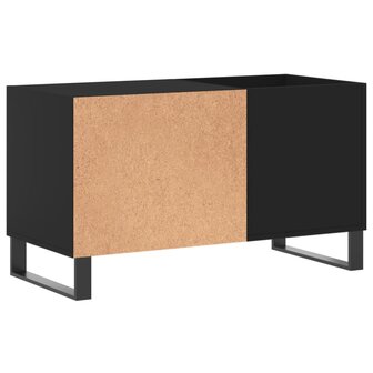 Platenkast 85x38x48 cm bewerkt hout zwart 6