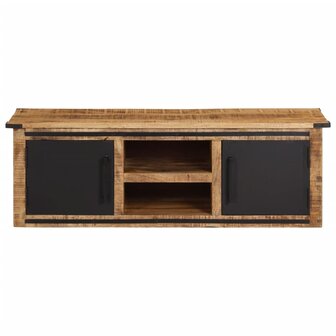 Tv-meubel met deuren 105x33x36cm massief mangohout 2