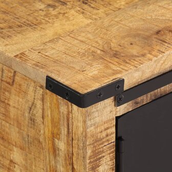 Tv-meubel met deuren 105x33x36cm massief mangohout 6