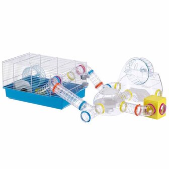 Ferplast Hamsterkooi Paula 46x29,5x24,5 cm blauw 57906411   2