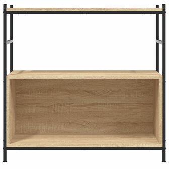 Boekenrek 80x30x78,5 cm bewerkt hout en ijzer sonoma eikenkleur 4