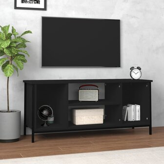 Tv-meubel 102x35x45 cm bewerkt hout zwart 1