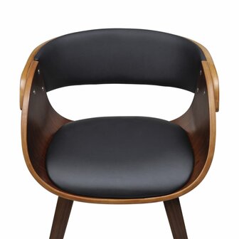 Eetkamerstoelen 6 st kunstleer bruin 4