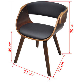 Eetkamerstoelen 6 st kunstleer bruin 7