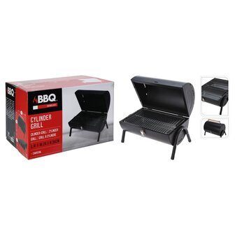 ProGarden Barbecuegrill cilinder matzwart 1