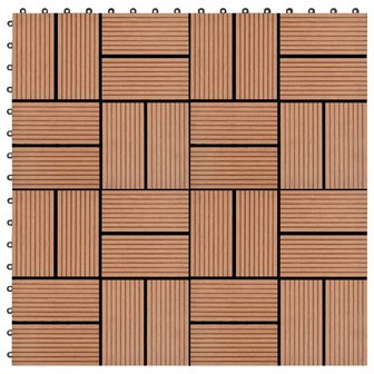 11 st Terrastegel 30x30 cm 1 m&sup2; HKC bruin 1