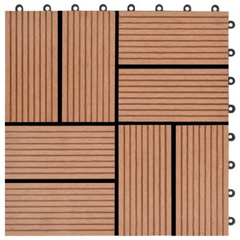 11 st Terrastegel 30x30 cm 1 m&sup2; HKC bruin 5