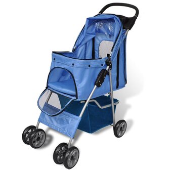 Wandelwagen voor honden 15 kg blauw  1