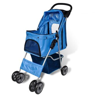 Wandelwagen voor honden 15 kg blauw  3