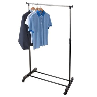 Storage solutions Kledingrek met wielen enkele stang 80x42x(90-165) cm 7