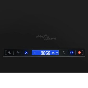 Afzuigkap hangend met aanraaksensor LCD 55 cm staal 7