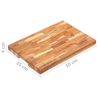 Hakblok 50x35x4 cm massief acaciahout 7