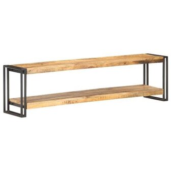 Tv-meubel 150x30x40 cm ruw mangohout 7