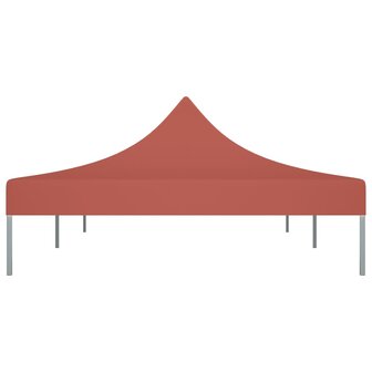 Partytentdak 270 g/m&sup2; 6x3 m terracotta 4