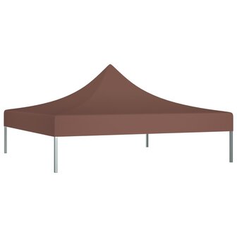 Partytentdak 270 g/m&sup2; 2x2 m bruin  2