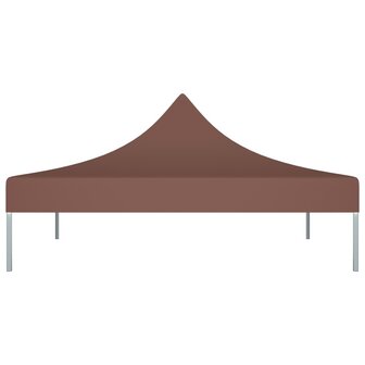 Partytentdak 270 g/m&sup2; 2x2 m bruin  3