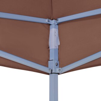 Partytentdak 270 g/m&sup2; 2x2 m bruin  4