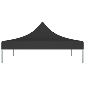 Partytentdak 270 g/m&sup2; 2x2 m zwart  3