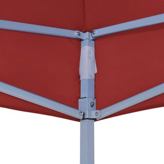 Partytentdak 270 g/m&sup2; 4x3 m bordeauxrood 5