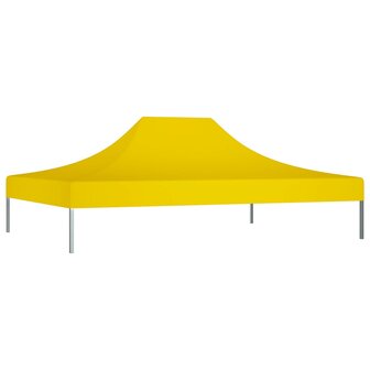 Partytentdak 270 g/m&sup2; 4,5x3 m geel 2