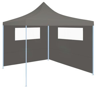 Prieelzijwand met ramen 6x2 m antracietkleurig 2