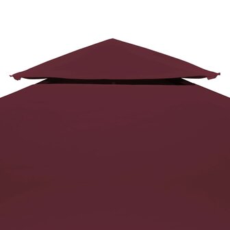 Prieeldak 2-laags 4x3m 310 g/m&sup2; bordeaux 3