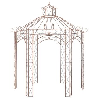 Tuinpaviljoen 3 m ijzer antiekbruin  2