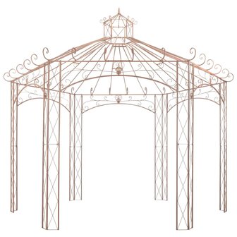 Tuinpaviljoen 4 m ijzer antiekbruin  2