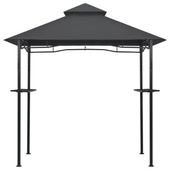 Barbecue paviljoen 240x150x255 cm staal antraciet 3