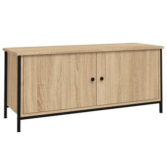 Tv-meubel 102x35x45 cm bewerkt hout sonoma eikenkleurig 2