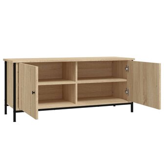 Tv-meubel 102x35x45 cm bewerkt hout sonoma eikenkleurig 6