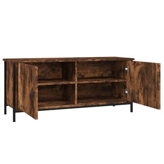 Tv-meubel 102x35x45 cm bewerkt hout gerookt eikenkleurig 6