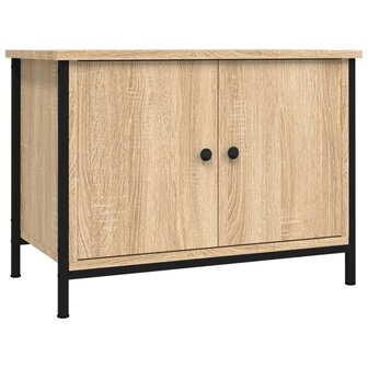 Tv-meubel met deuren 60x35x45 cm bewerkt hout sonoma eikenkleur 2