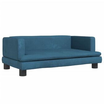 Hondenmand 80x45x30 cm fluweel blauw 2