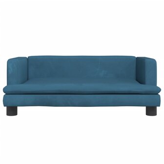 Hondenmand 80x45x30 cm fluweel blauw 3