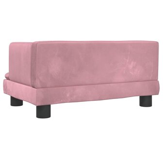 Hondenmand 60x40x30 cm fluweel roze 5