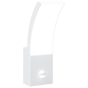 Buitenwandlamp LED met sensors gegoten aluminium wit 2