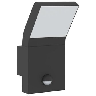 Buitenwandlamp LED met sensors gegoten aluminium zwart 4