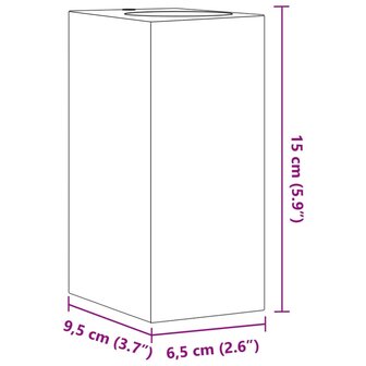 Buitenwandlampen 2 st gegoten aluminium zwart 7