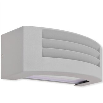 Wandlamp buiten grijs aluminium 5