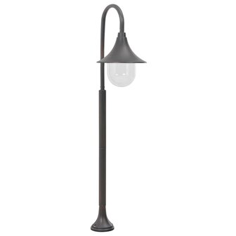 Paalverlichting tuin E27 120 cm aluminium brons 1